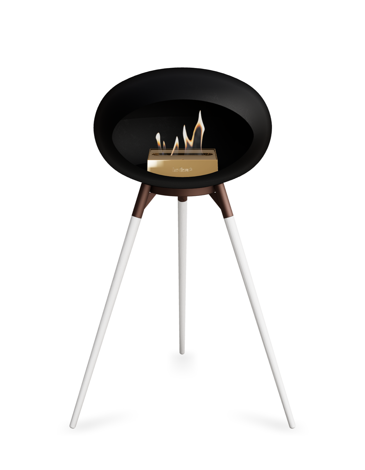 Le Feu Dome Ground High – Freestanding Bioethanol Fireplace (Classic 525)