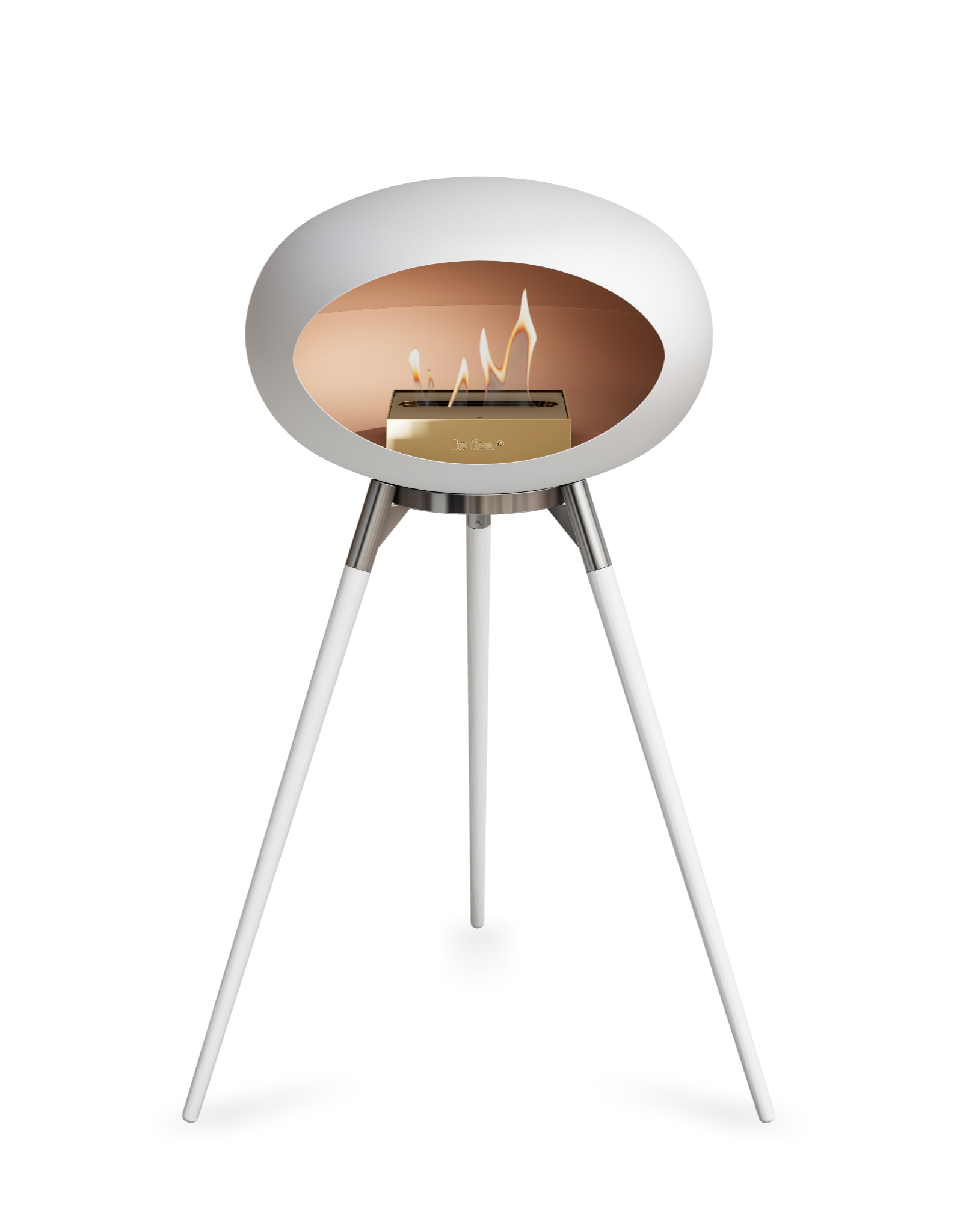 Le Feu Dome Ground High – Freestanding Bioethanol Fireplace (Classic 525)
