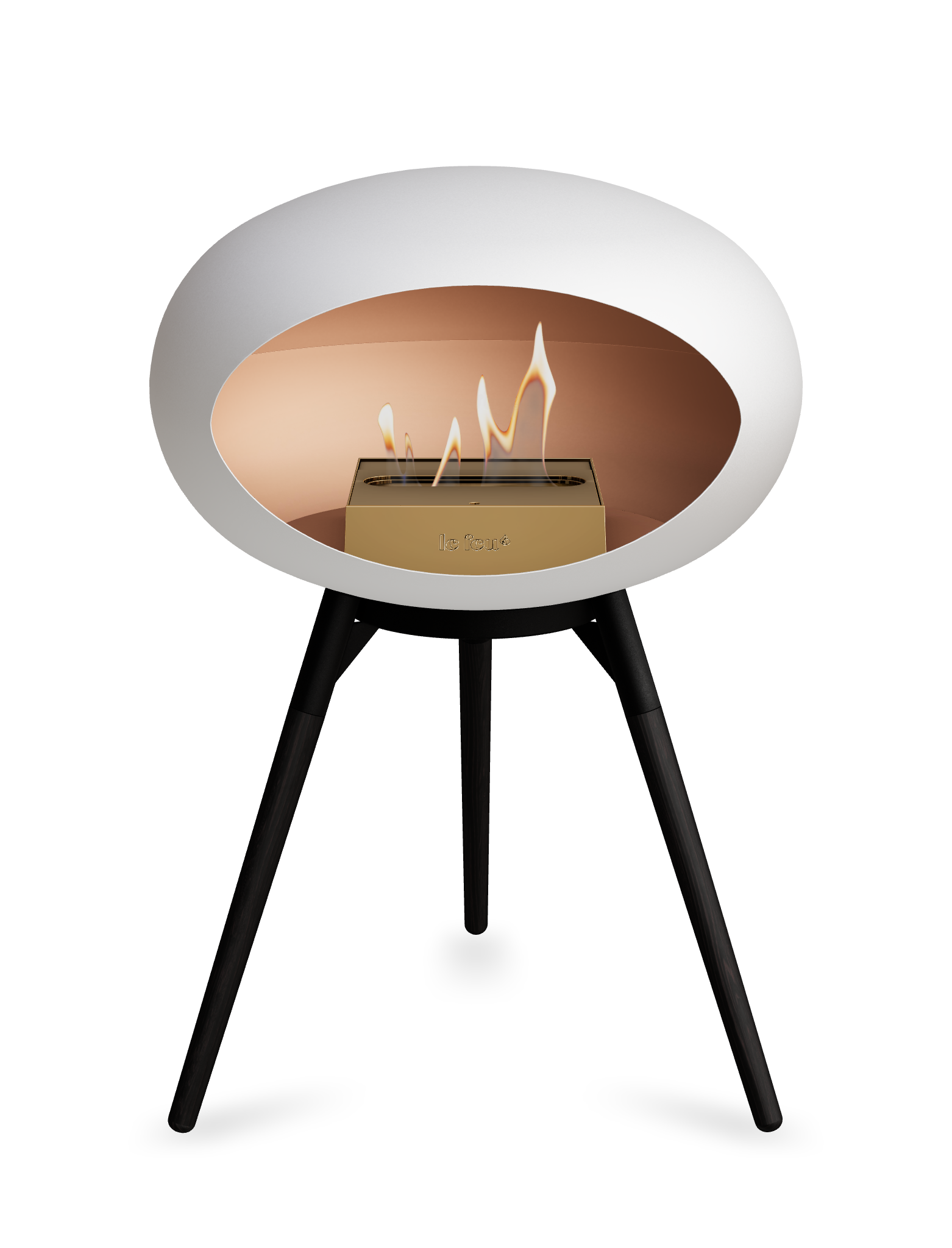 Le Feu Dome Ground Low – Freestanding Bioethanol Fireplace, Classic Size