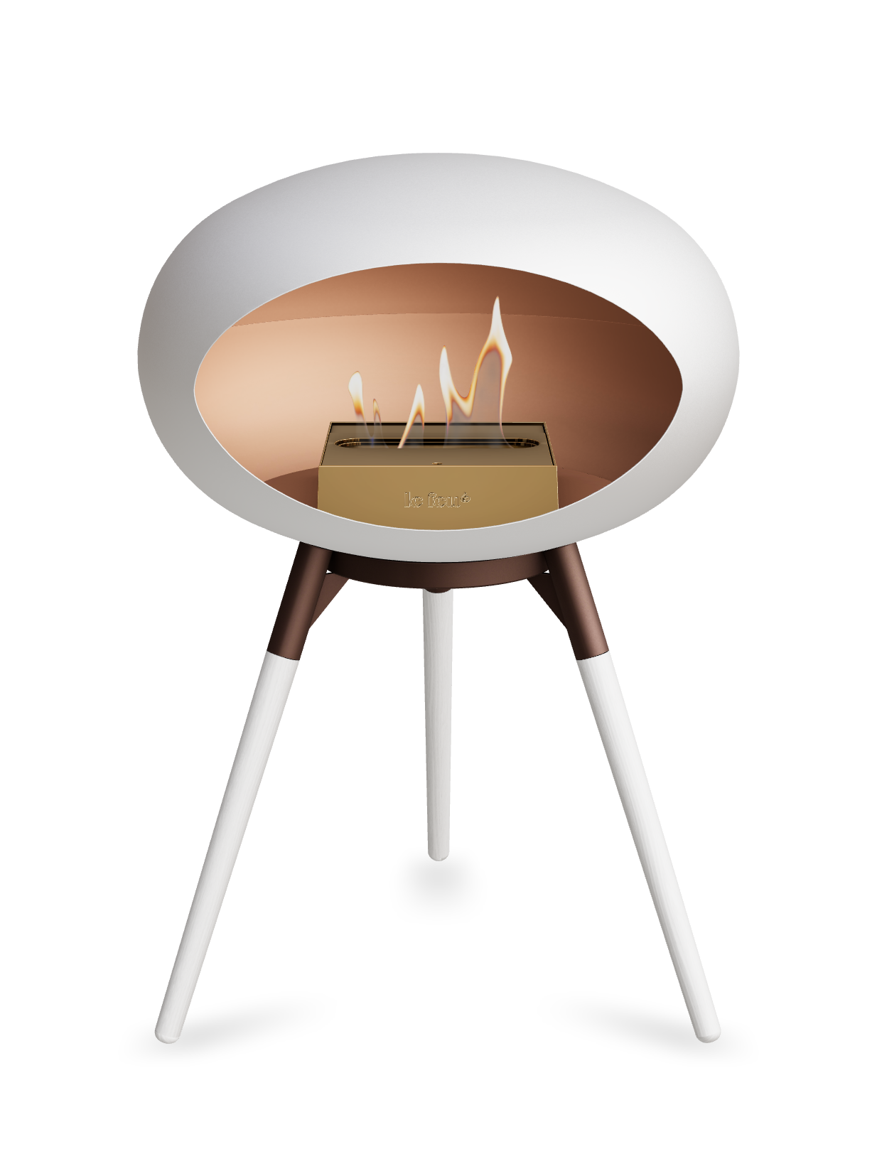 Le Feu Dome Ground Low – Freestanding Bioethanol Fireplace, Classic Size