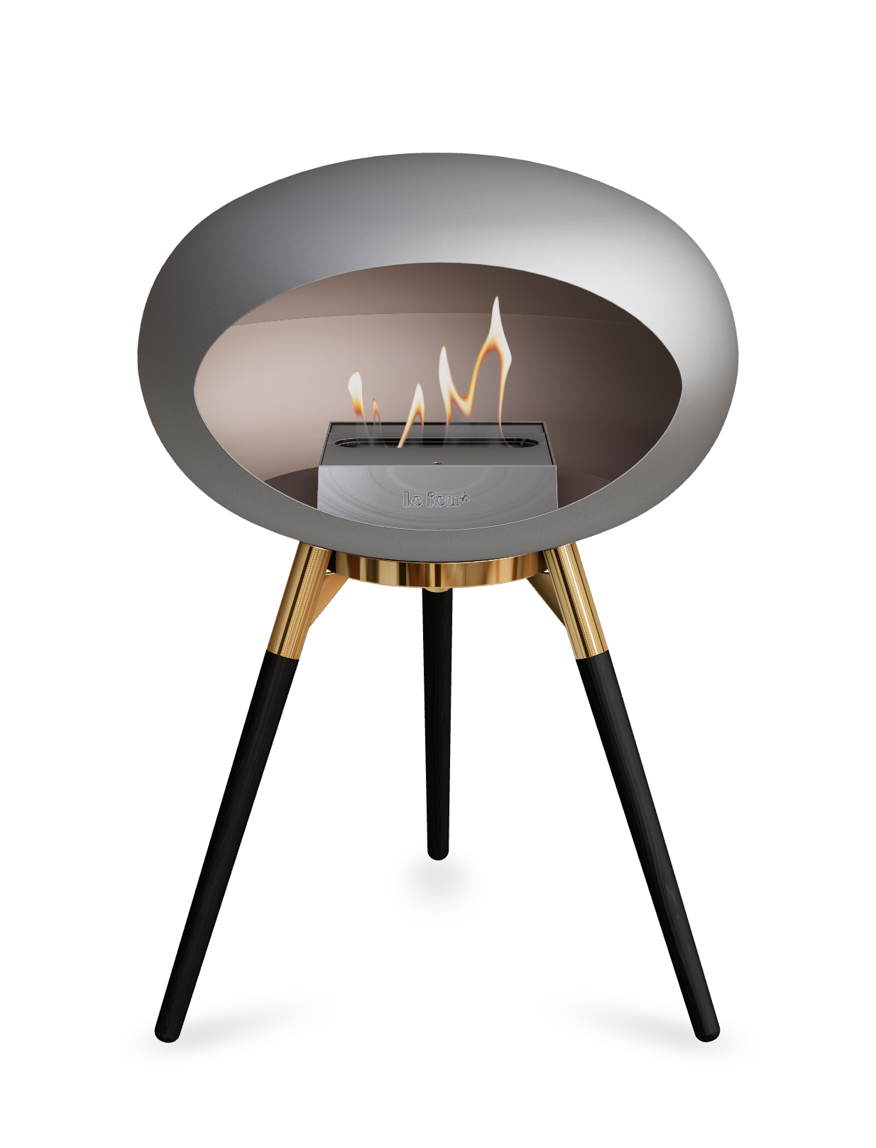 Le Feu Dome Ground Low – Freestanding Bioethanol Fireplace, Classic Size