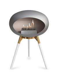 Le Feu Dome Ground Low – Freestanding Bioethanol Fireplace, Classic Size