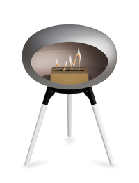 Le Feu Dome Ground Low – Freestanding Bioethanol Fireplace, Classic Size