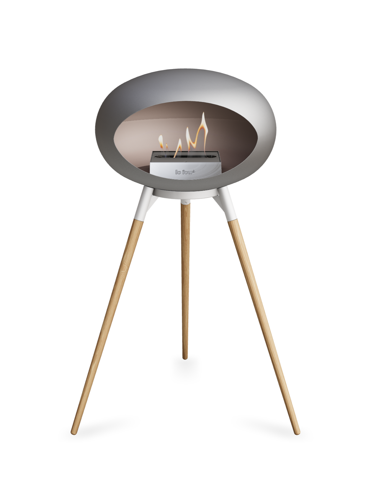 Le Feu Dome Ground High – Freestanding Bioethanol Fireplace (Classic 525)