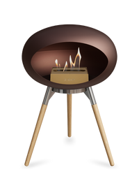 Le Feu Dome Ground Low – Freestanding Bioethanol Fireplace, Classic Size