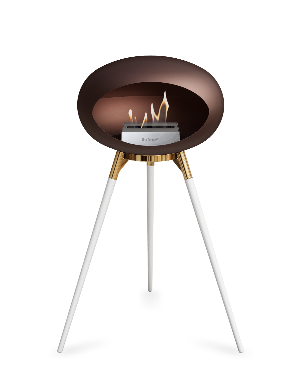 Le Feu Dome Ground High – Freestanding Bioethanol Fireplace (Classic 525)