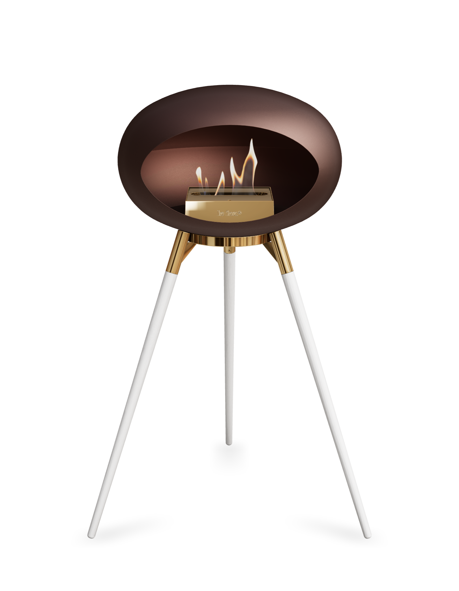 Le Feu Dome Ground High – Freestanding Bioethanol Fireplace (Classic 525)