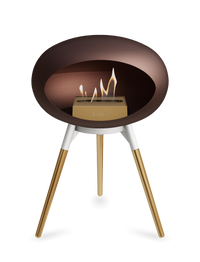 Le Feu Dome Ground Low – Freestanding Bioethanol Fireplace, Classic Size
