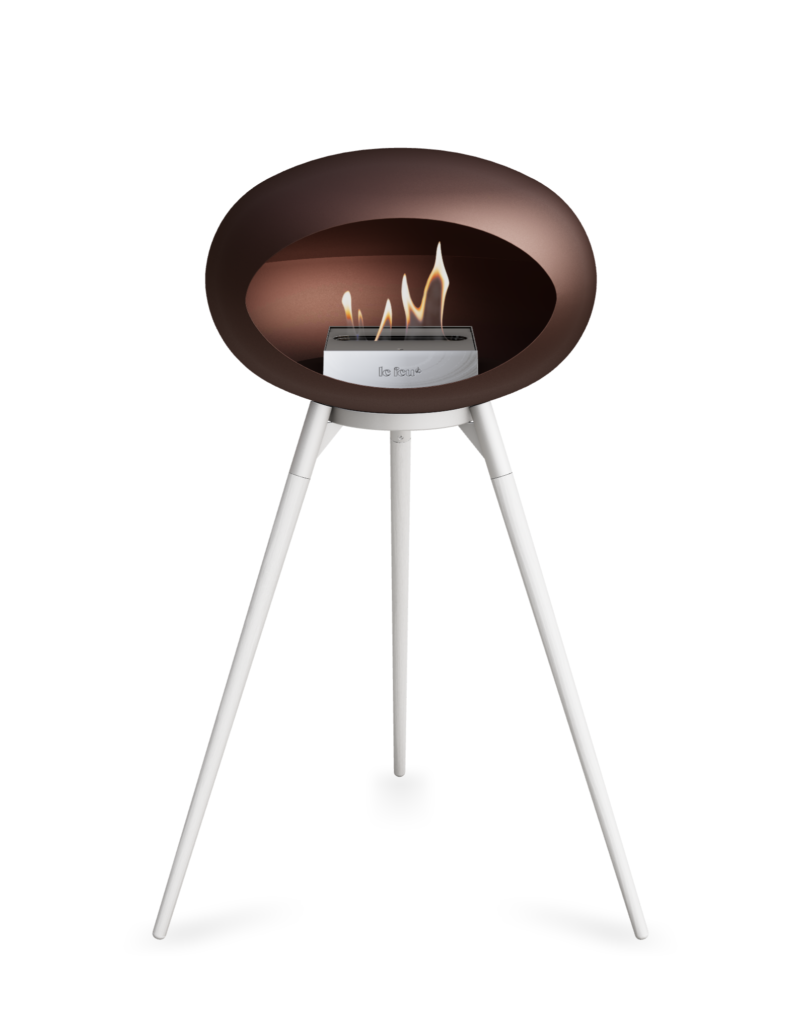 Le Feu Dome Ground High – Freestanding Bioethanol Fireplace (Classic 525)