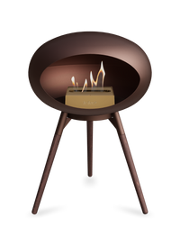 Le Feu Dome Ground Low – Freestanding Bioethanol Fireplace, Classic Size