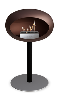 Le Feu Dome Steel Low – Bioethanol Fireplace, Classic Dome