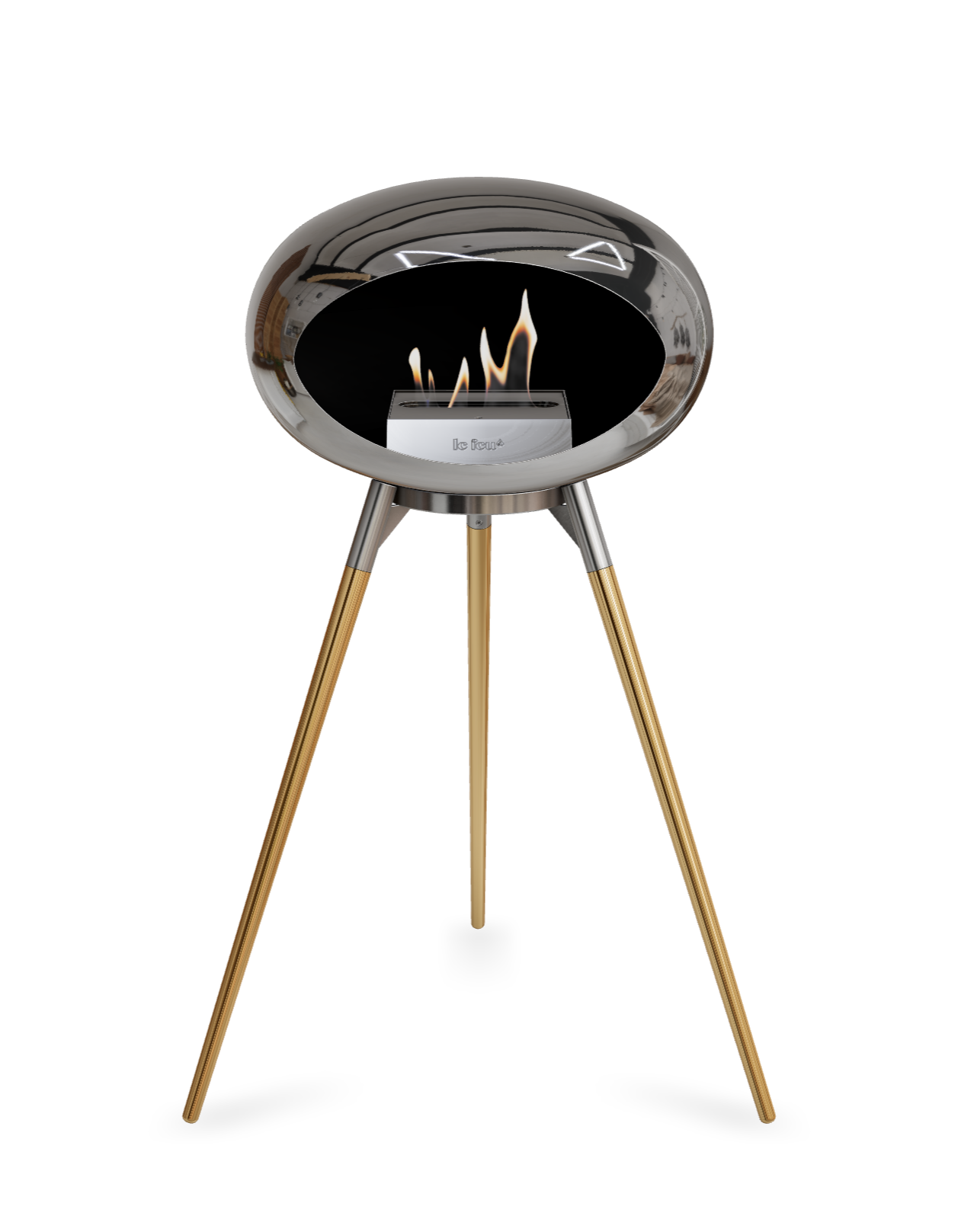 Le Feu Dome Ground High – Freestanding Bioethanol Fireplace (Classic 525)