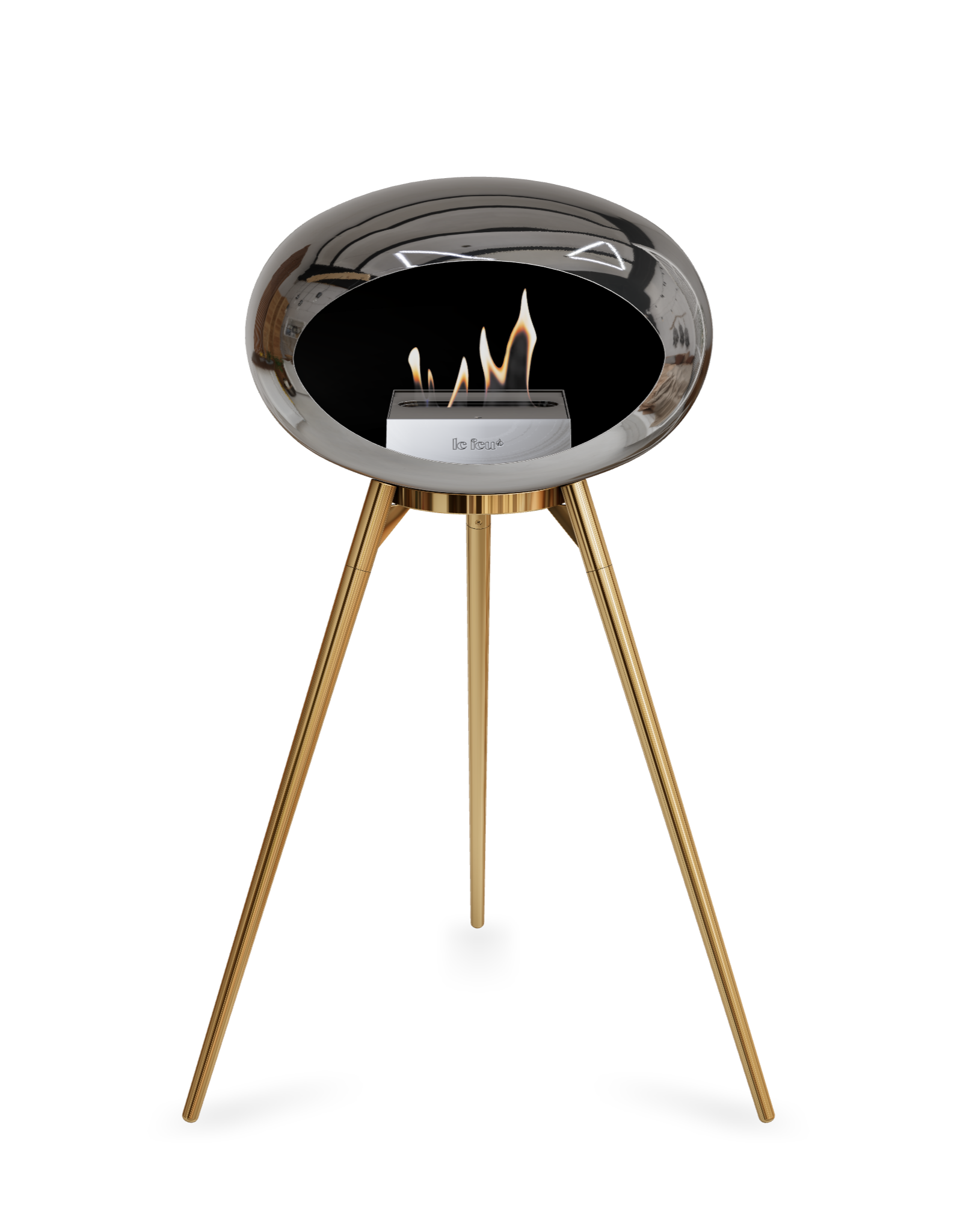 Le Feu Dome Ground High – Freestanding Bioethanol Fireplace (Classic 525)