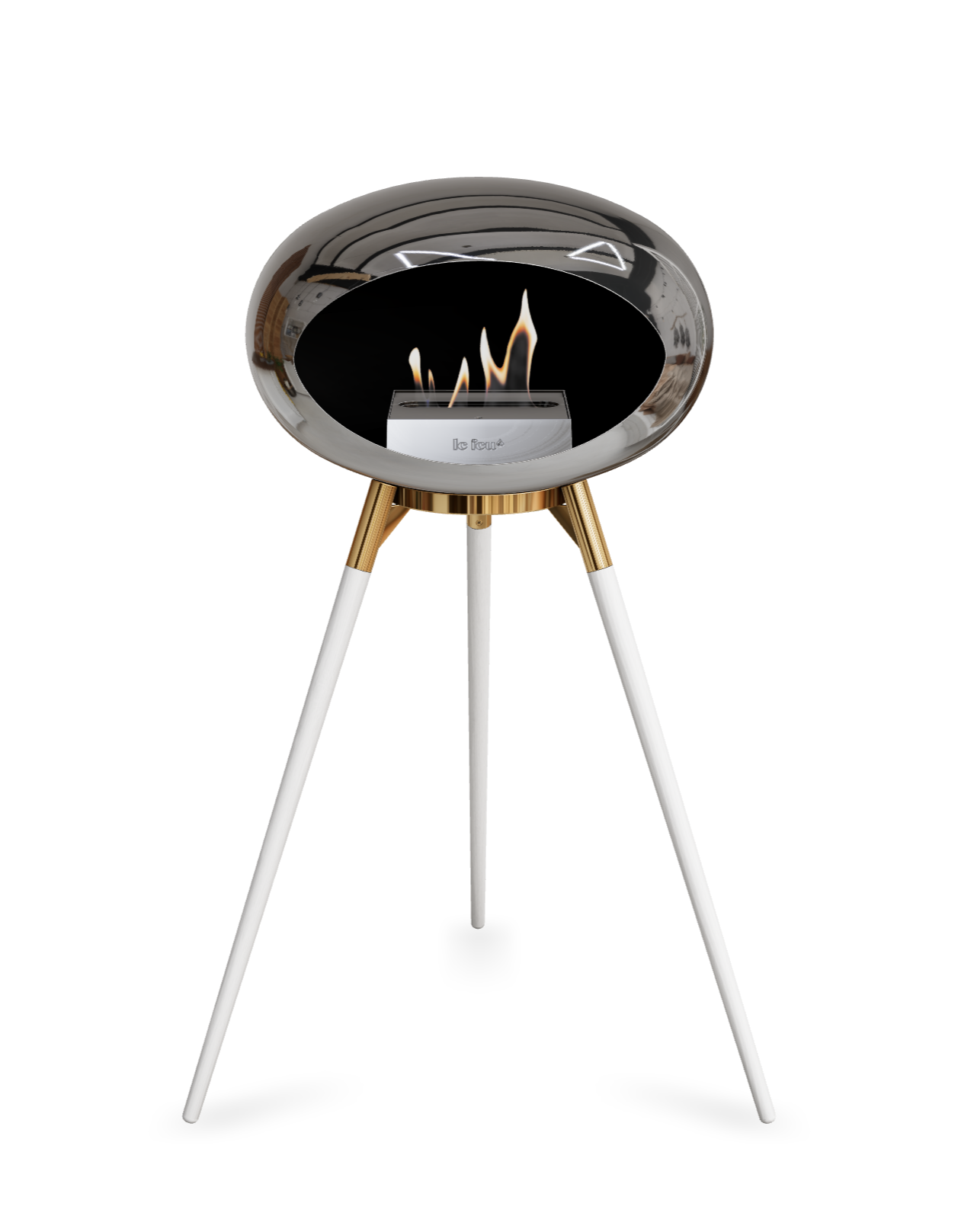 Le Feu Dome Ground High – Freestanding Bioethanol Fireplace (Classic 525)