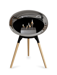 Le Feu Dome Ground Low – Freestanding Bioethanol Fireplace, Classic Size