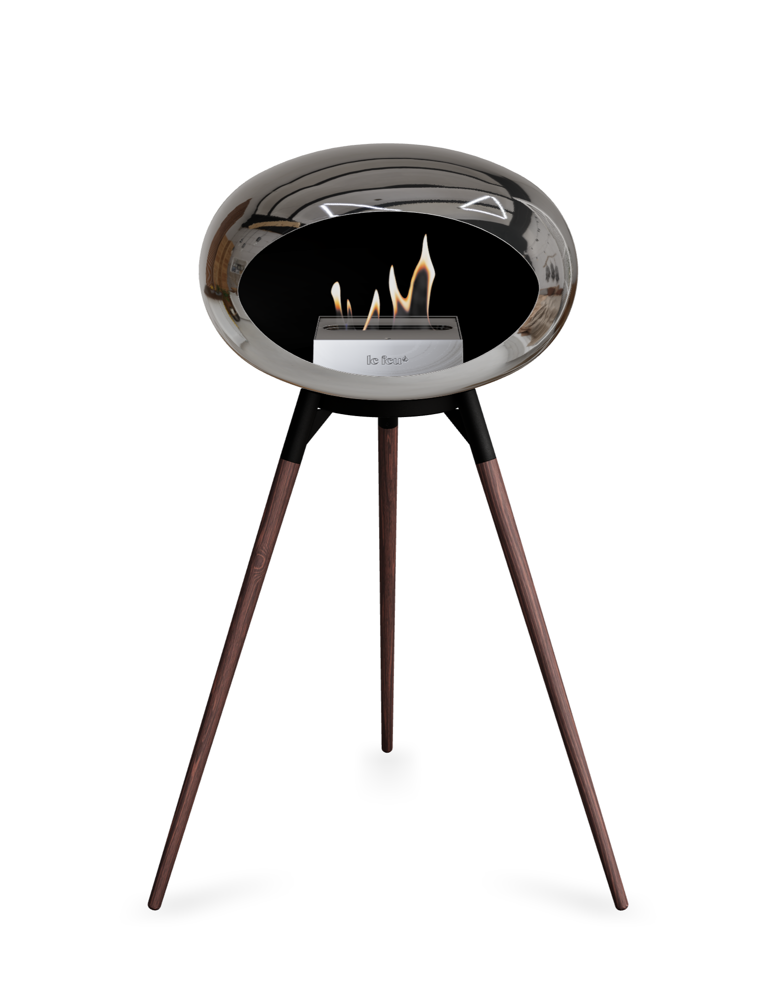 Le Feu Dome Ground High – Freestanding Bioethanol Fireplace (Classic 525)