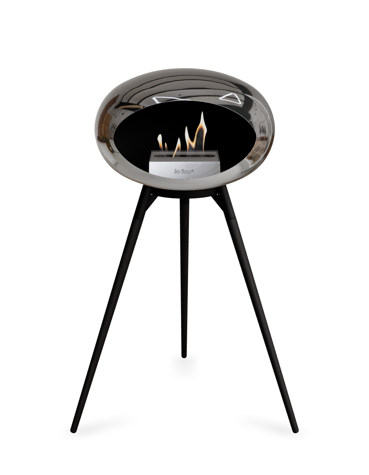 Le Feu Dome Ground High – Freestanding Bioethanol Fireplace (Classic 525)