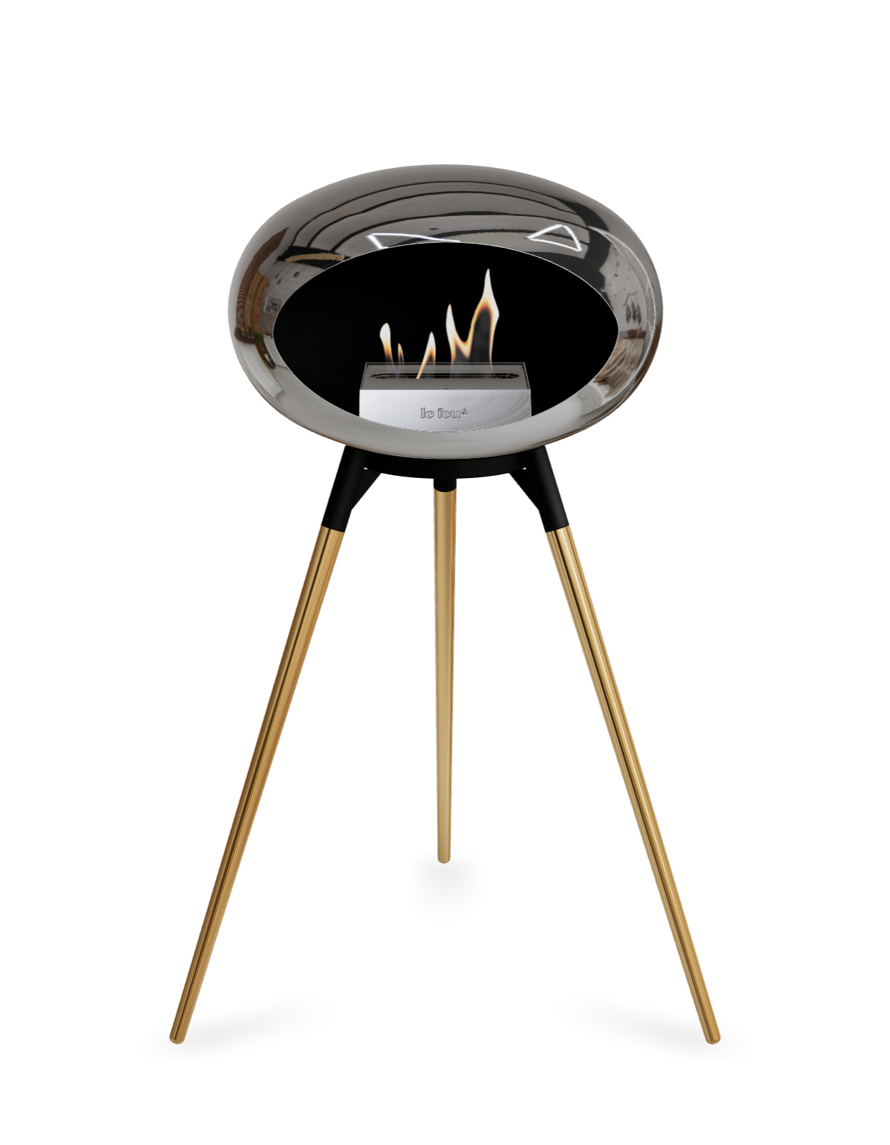 Le Feu Dome Ground High – Freestanding Bioethanol Fireplace (Classic 525)