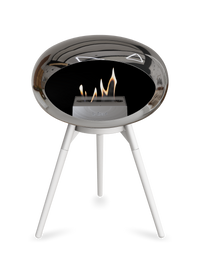 Le Feu Dome Ground Low – Freestanding Bioethanol Fireplace, Classic Size