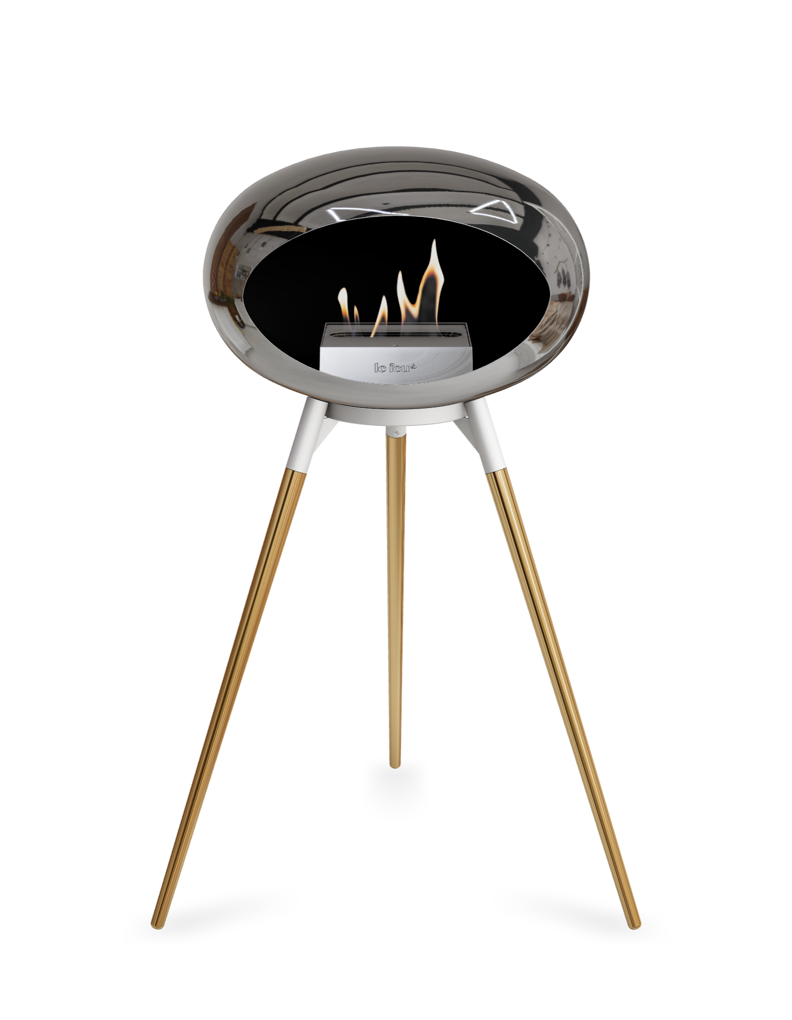 Le Feu Dome Ground High – Freestanding Bioethanol Fireplace (Classic 525)