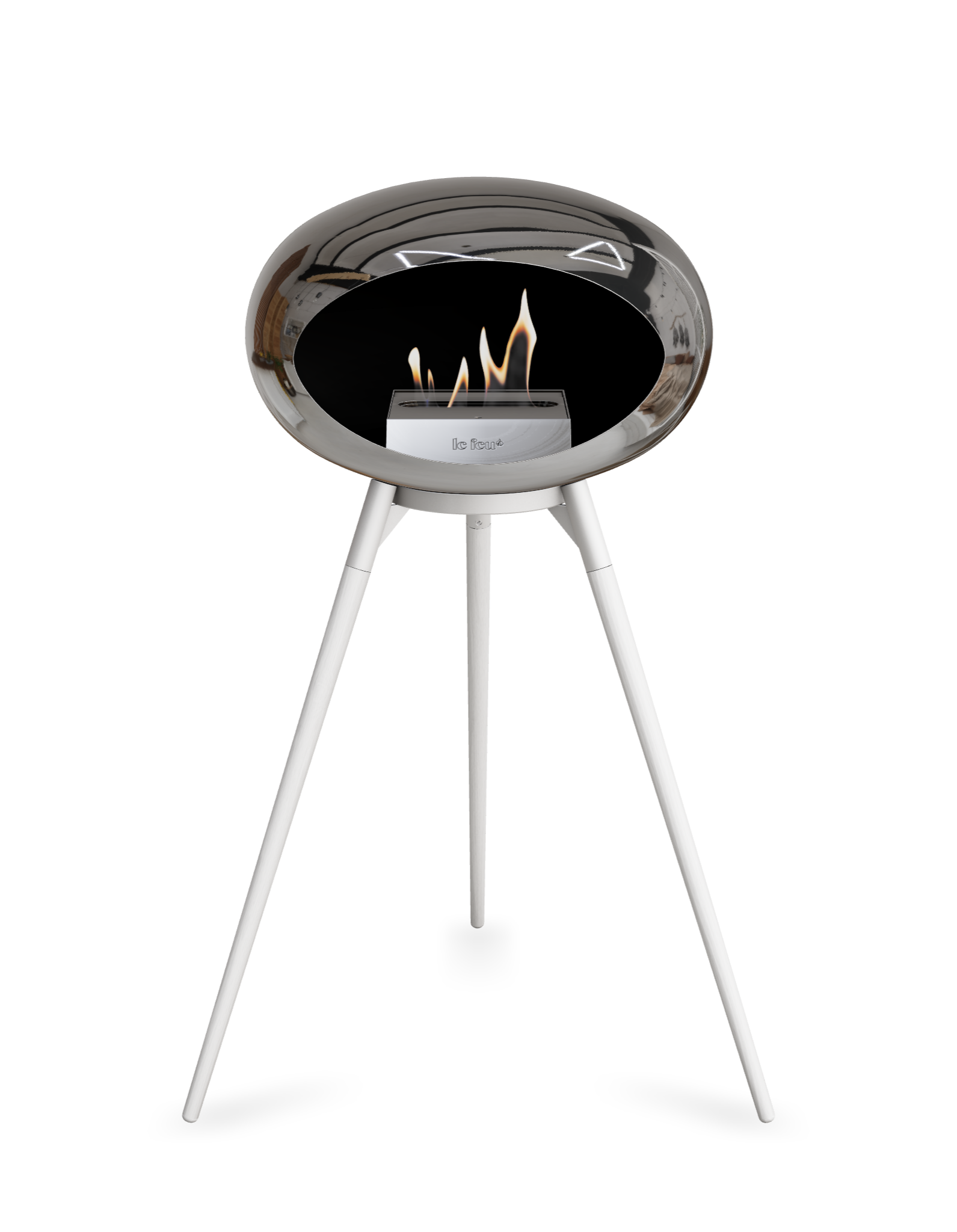 Le Feu Dome Ground High – Freestanding Bioethanol Fireplace (Classic 525)