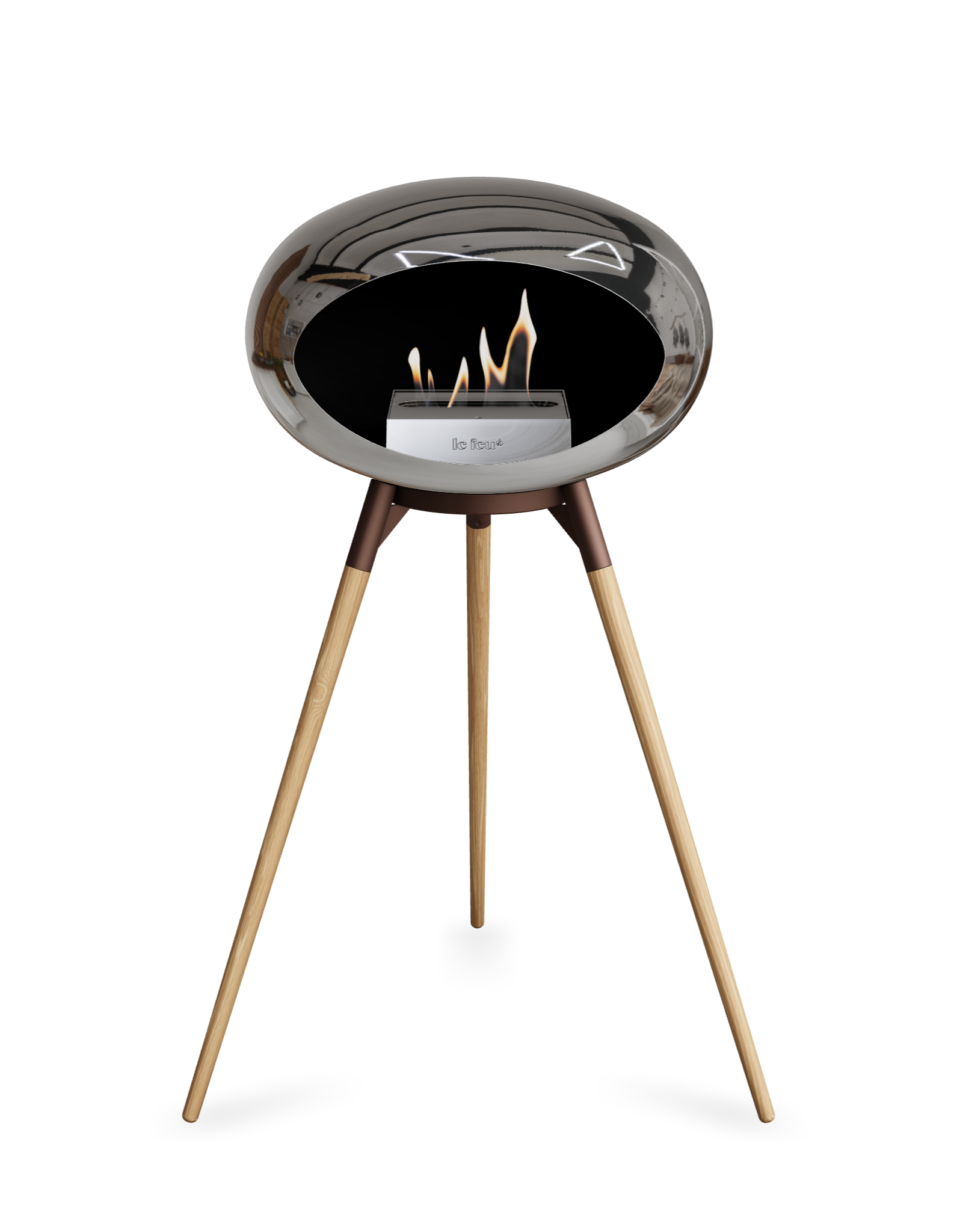 Le Feu Dome Ground High – Freestanding Bioethanol Fireplace (Classic 525)
