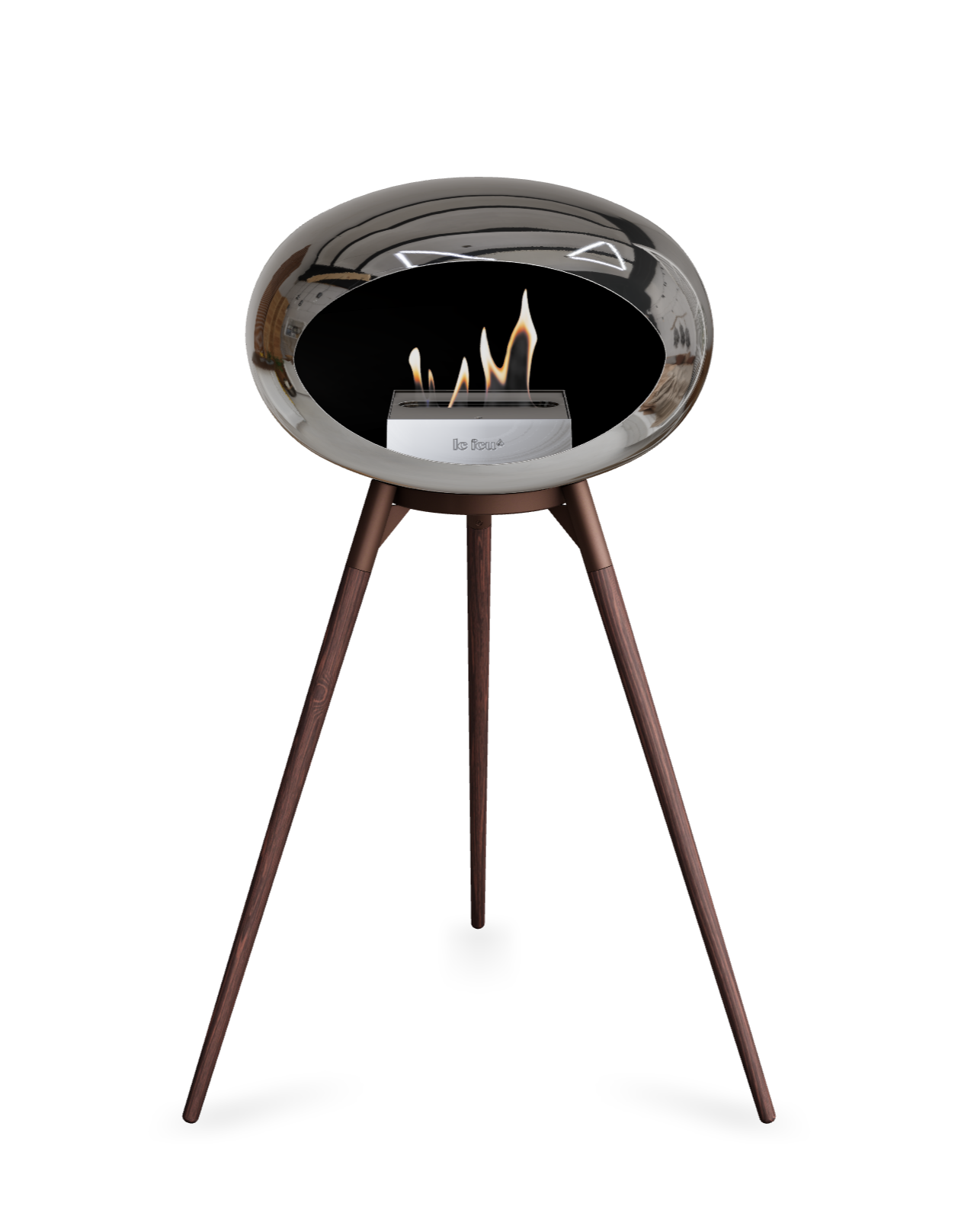 Le Feu Dome Ground High – Freestanding Bioethanol Fireplace (Classic 525)