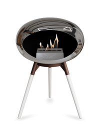 Le Feu Dome Ground Low – Freestanding Bioethanol Fireplace, Classic Size