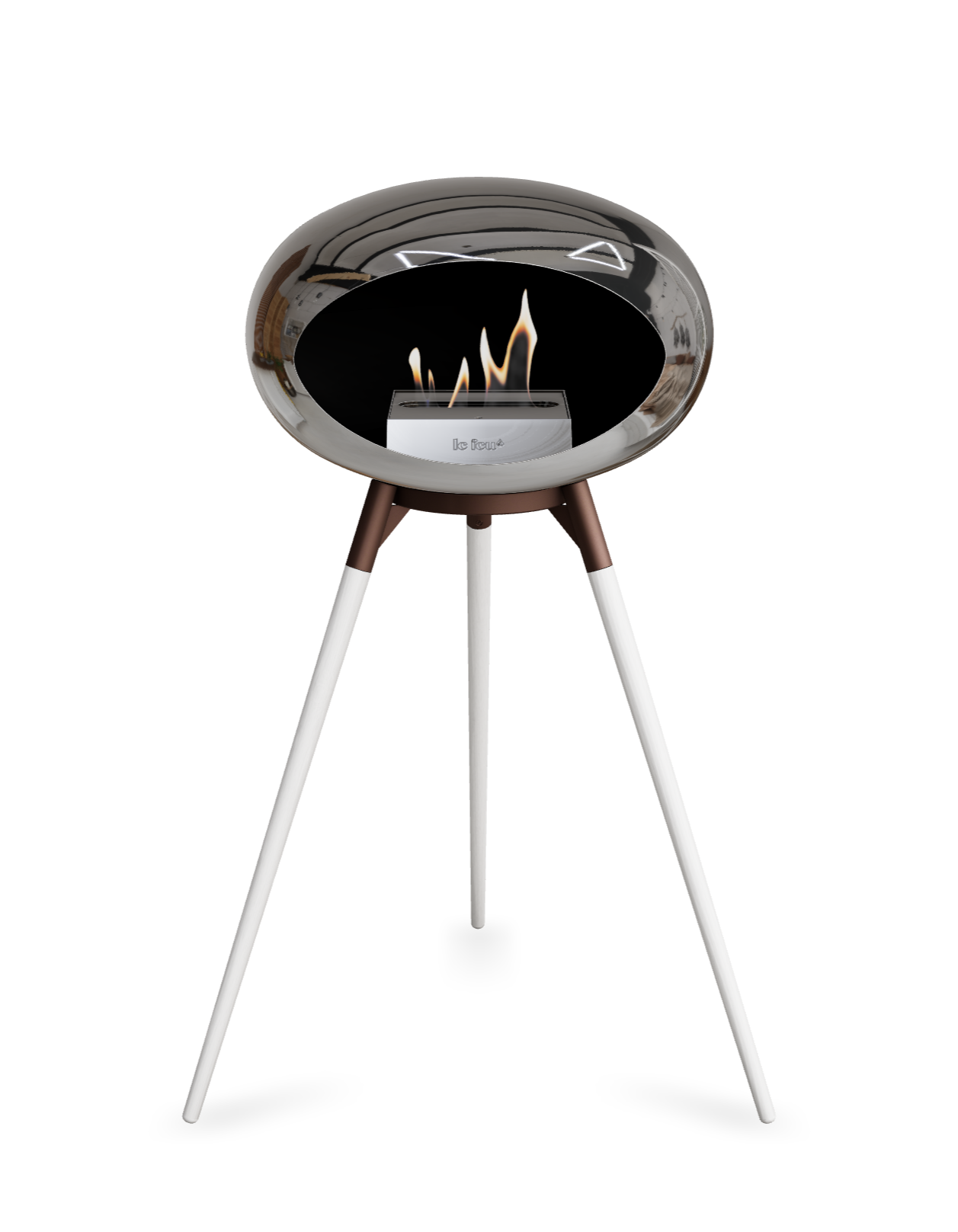 Le Feu Dome Ground High – Freestanding Bioethanol Fireplace (Classic 525)