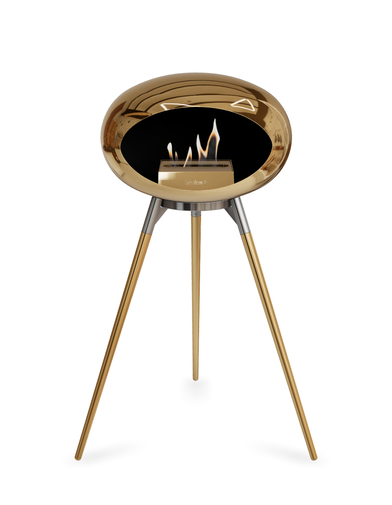 Le Feu Dome Ground High – Freestanding Bioethanol Fireplace (Classic 525)
