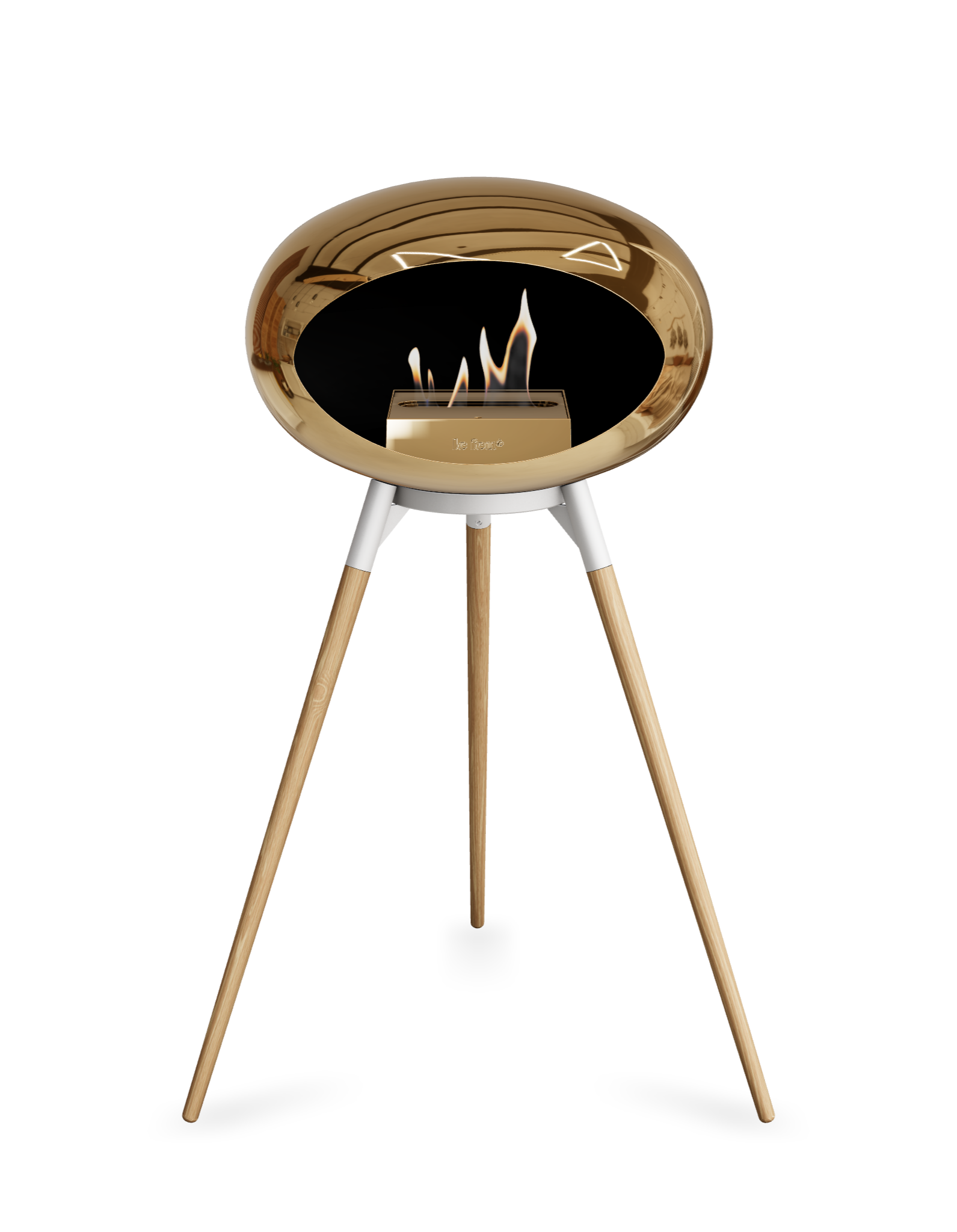 Le Feu Dome Ground High – Freestanding Bioethanol Fireplace (Classic 525)