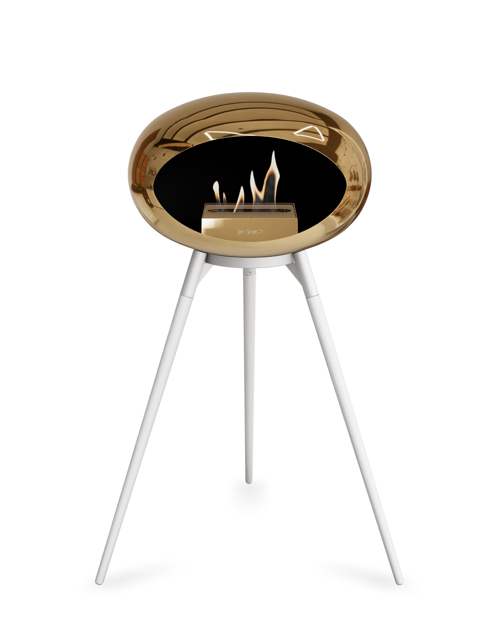 Le Feu Dome Ground High – Freestanding Bioethanol Fireplace (Classic 525)