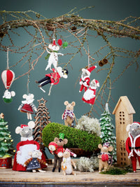 woolen felt mice christmas decorations
