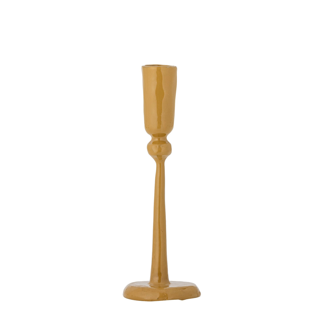 cutout of yellow metal candle holder by bloomimgville high gloss finish

