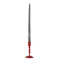 red metal eber candle holder bloomigville with taper candle cut out