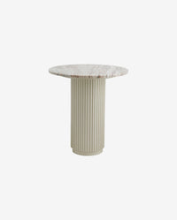 ERIE White Arnet Marble Cafe Table