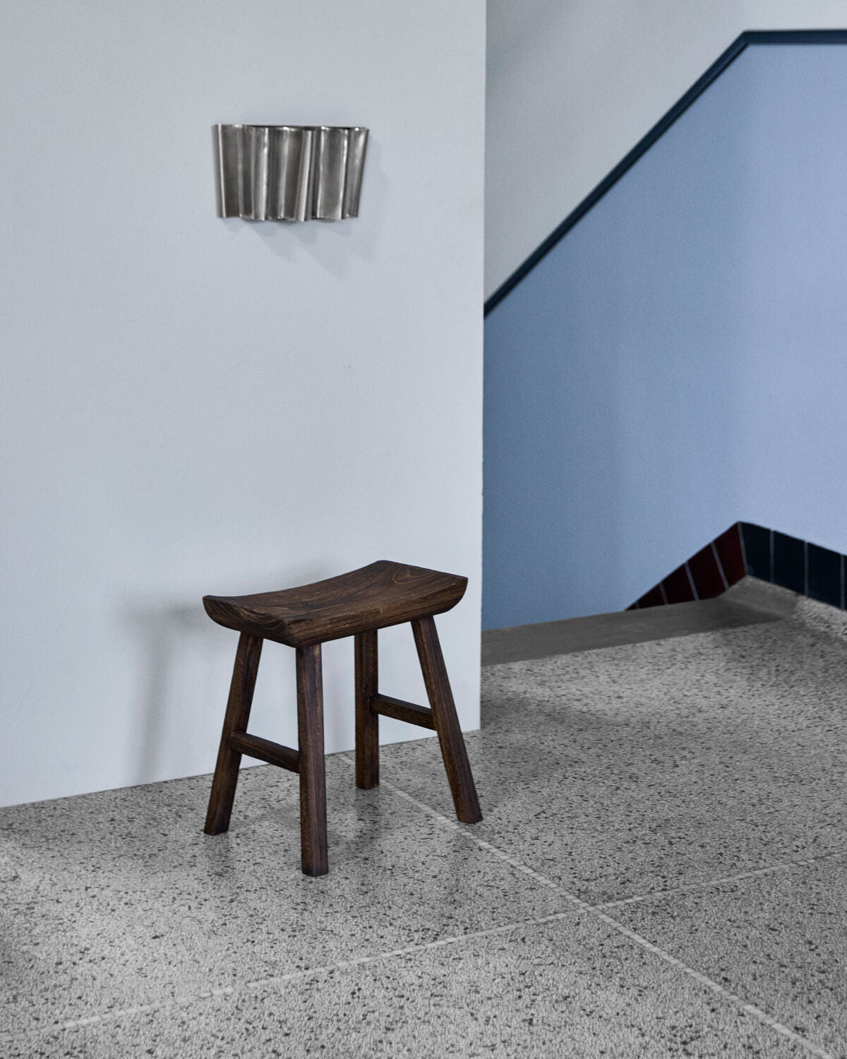 House Doctor Lane Paulownia Wood Bench & Stool – Handmade Japandi-Style Wooden Seat, Brown