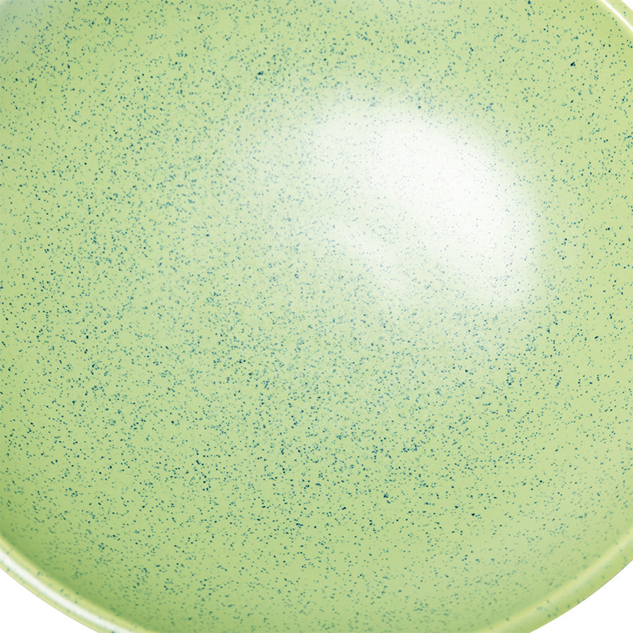 the emeralds: Ceramic Bowl on Base M Pistachio