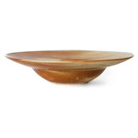 Pasta Plate, Rustic Cream/Brown