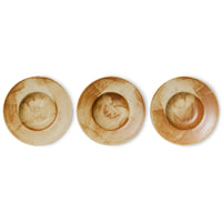 Pasta Plate, Rustic Cream/Brown