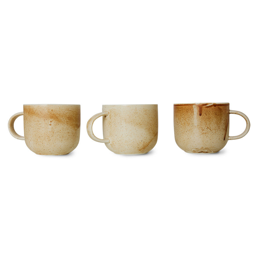 Mug Rustic Cream/Brown