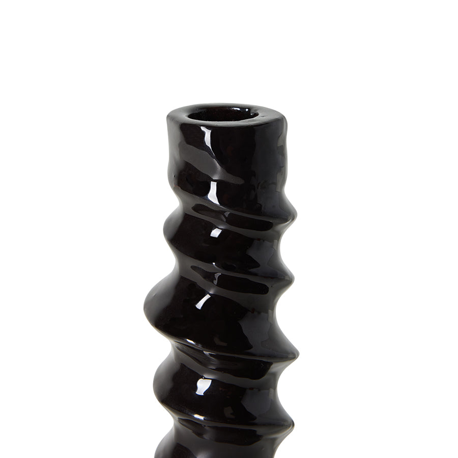 Robust Candle Holder in Black by HKLIVING, alternate lifestyle shot
