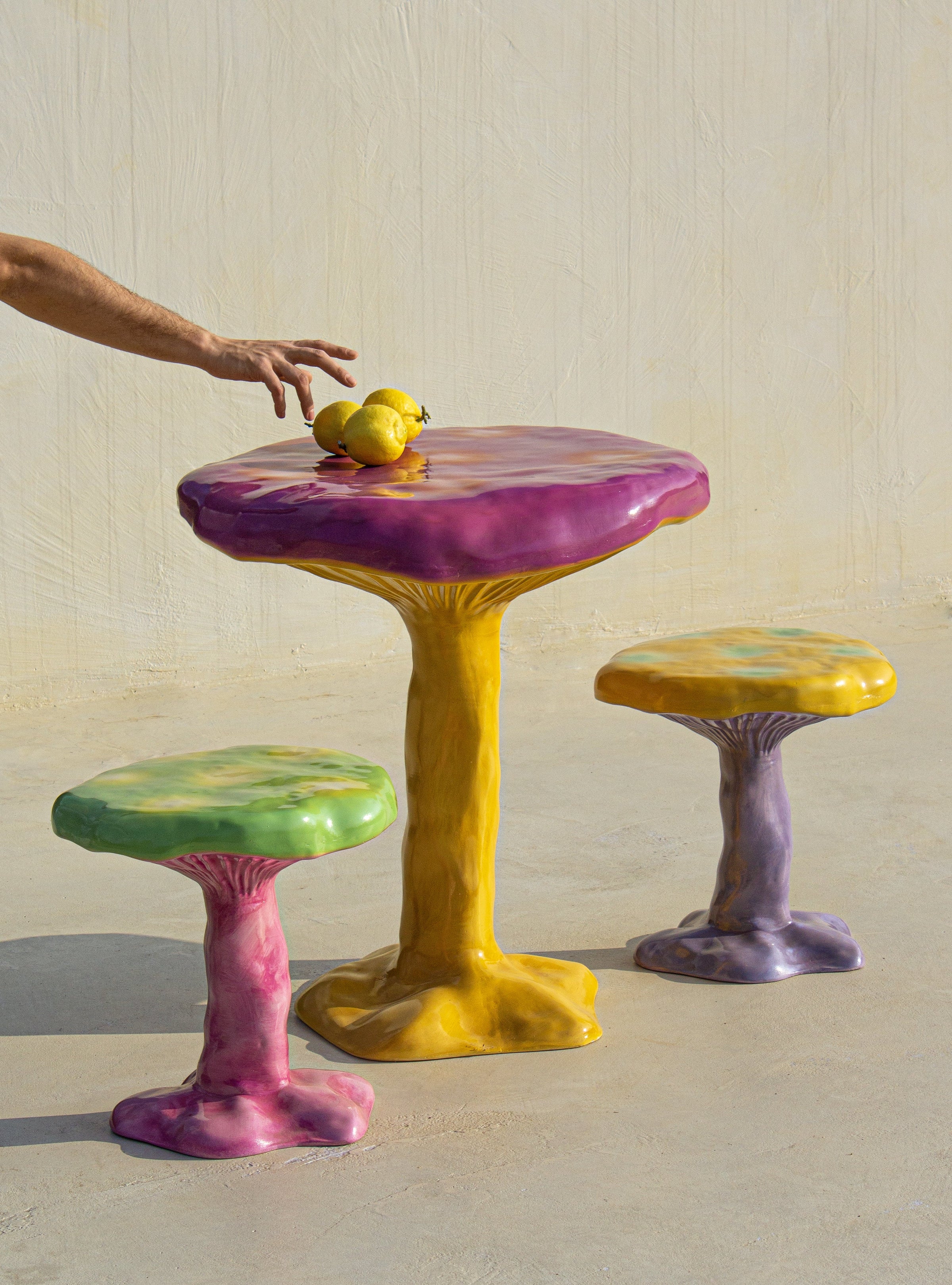 Seletti Amanita Table - Playful Mushroom-Inspired Table in Pink