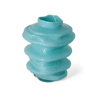 Statement Glass Vase in Blue by HKLIVING, alternate angle