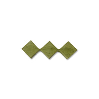 Wall Sculpture in Olive Green by HKLIVING – front view of three-cube geometric wall art