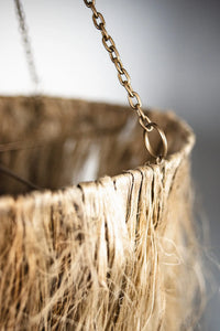 Hilda Jute Ceiling Lamp - Bohemian Hanging Light with Soft Fringe