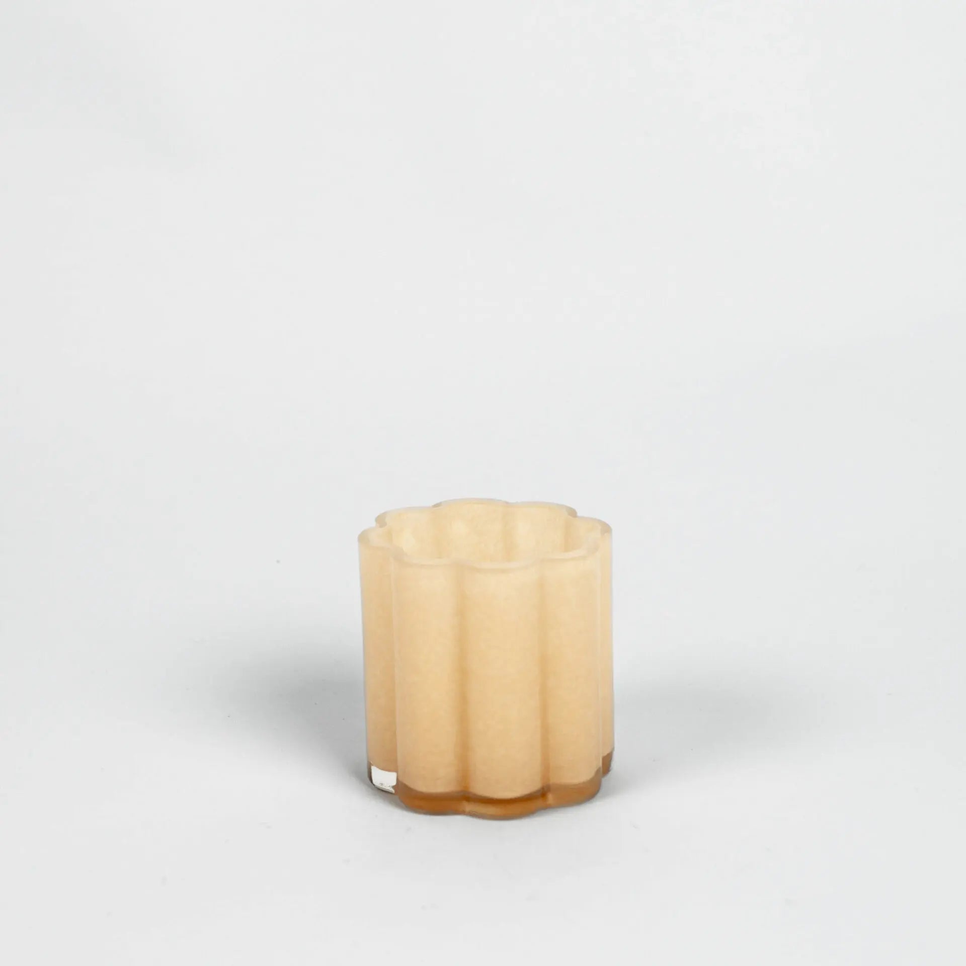 Clara Votive Beige - Elegant Glass Candle Holder in Two Sizes (10cm & 15cm)