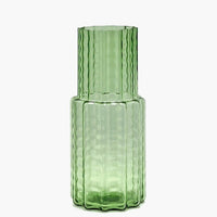 Vase 05 Green Transparent Waves