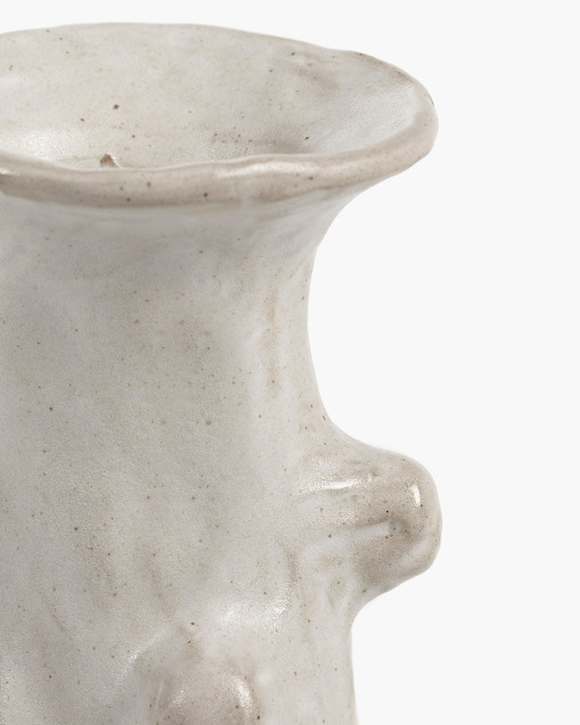 VASE L WHITE BILLY 03