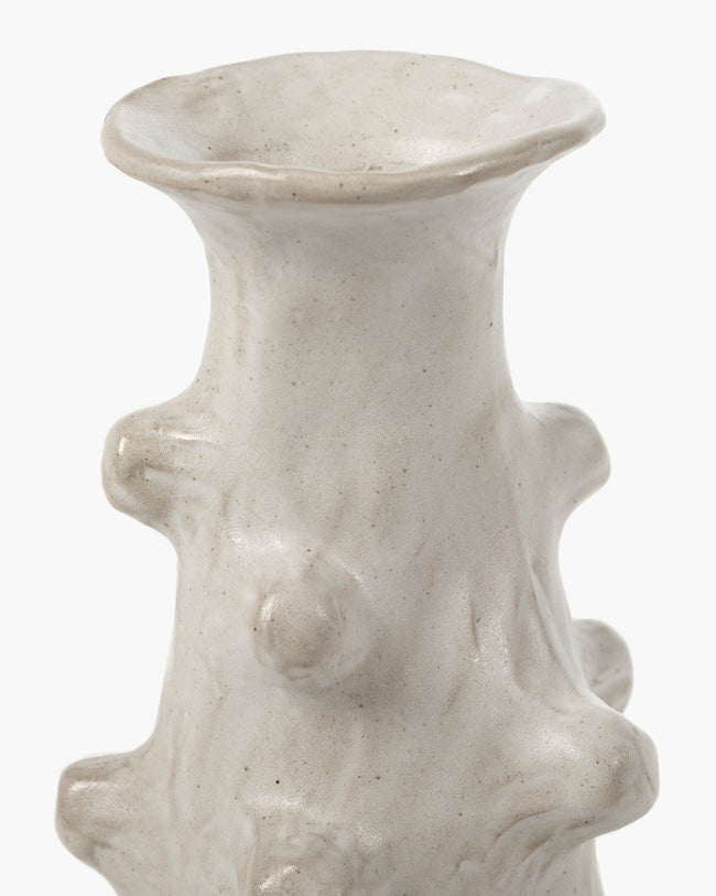 VASE L WHITE BILLY 03